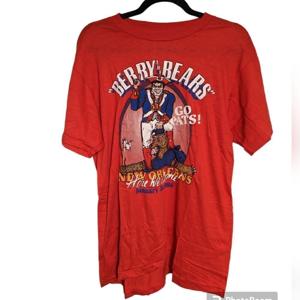 Screen Stars Vintage 1985 New England Patriots Superbowl Berry The Bears Shirt